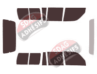 Kit film teinté Toyota Land Cruiser (8) SW Long 5 portes (1990 - 2007) Kit film teinté Toyota Land Cruiser (8) SW Long 5 portes (1990 - 2007)