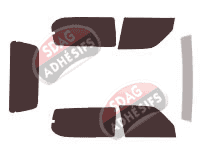 Kit film teinté Toyota Land Cruiser (9) 3 portes (1996 - 2003) Kit film teinté Toyota Land Cruiser (9) 3 portes (1996 - 2003)