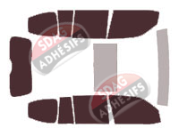 Kit film teinté Toyota Land Cruiser (13) 5 portes (depuis 2020) Kit film teinté Toyota Land Cruiser (13) 5 portes (depuis 2020)