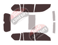 Kit film teinté Toyota Land Cruiser (12) 5 portes (2008 - 2021) Kit film teinté Toyota Land Cruiser (12) 5 portes (2008 - 2021)