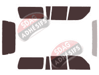 Kit film teinté Toyota Land Cruiser (8) SW 5 portes (1990 - 1998) Kit film teinté Toyota Land Cruiser (8) SW 5 portes (1990 - 1998)