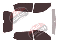 Kit film teinté Toyota Land Cruiser (11) 3 portes (2003 - 2009) Kit film teinté Toyota Land Cruiser (11) 3 portes (2003 - 2009)