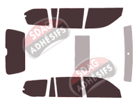 Kit film teinté Toyota Land Cruiser (11) 5 portes (2003 - 2009) Kit film teinté Toyota Land Cruiser (11) 5 portes (2003 - 2009)