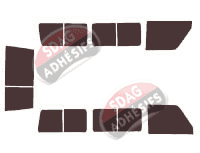 Kit film teinté Toyota Land Cruiser (7) Fourgon Break 2 Portes Arriéres 4 portes (1984 - 2010) Kit film teinté Toyota Land Cruiser (7) Fourgon Break 2 Portes Arriéres 4 portes (1984 - 2010)