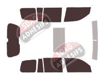 Kit film teinté Toyota Land Cruiser (12) SW 5 portes (2008 - 2021) Kit film teinté Toyota Land Cruiser (12) SW 5 portes (2008 - 2021)