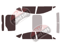 Kit film teinté Toyota Prius (2) 5 portes (2004 - 2009)