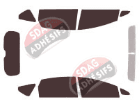 Kit film teinté Toyota Prius (3) V Plus 5 portes (2011 - 2018)