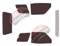 Kit film teinté Toyota RAV4 (1) 3 portes (1994 - 2000) Kit film teinté Toyota RAV4 (1) 3 portes (1994 - 2000)