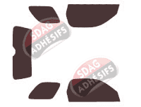 Kit film teinté Toyota RAV4 (2) 3 portes (2000 - 2006)