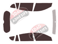 Kit film teinté Toyota RAV4 (4) 5 portes (2013 - 2018) Kit film teinté Toyota RAV4 (4) 5 portes (2013 - 2018)