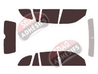 Kit film teinté Toyota RAV4 (2) 5 portes (2000 - 2006)