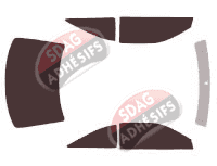 Kit film teinté Toyota Solara (1) Coupé 2 portes (1998 - 2003)