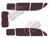 Kit film teinté Toyota Noah / Voxy (3) 5 portes (2014 - 2021)