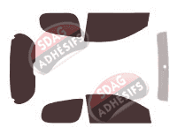 Kit film teinté Toyota Yaris (1) 3 portes (1999 - 2005)