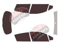 Kit film teinté Toyota Yaris (3) 5 portes (2011 - 2020)