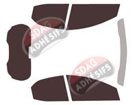 Kit film teinté Mazda 2 (4) 5 portes (depuis 2021)