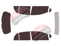 Kit film teinté Toyota Yaris (2) 5 portes (2005 - 2011)