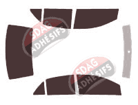 Kit film teinté Toyota Yaris (2) Berline 4 portes (2005 - 2011)