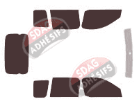 Kit film teinté Toyota Yaris (1) Verso 5 portes (1999 - 2007)