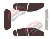 Kit film teinté Toyota Yaris (1) 5 portes (1999 - 2005)