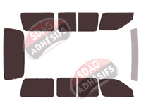 Kit film teinté Toyota Hiace (4) 4 portes (1995 - 2006)