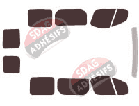 Kit film teinté Opel Vivaro (A) Court 6 portes (2002 - 2015)