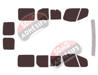 Kit film teinté Opel Vivaro (A) Court 6 portes (2002 - 2015) Kit film teinté Opel Vivaro (A) Court 6 portes (2002 - 2015)