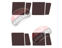 Kit film teinté Mercedes-Benz Unimog Double Cabine Utilitaire 4 portes (depuis 2014)