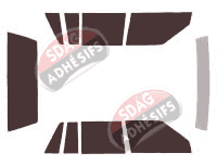 Kit film teinté Volvo 740-760 Berline 4 portes (1982 - 1998)
