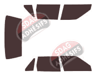 Kit film teinté Volvo 850 Berline 4 portes (1991 - 1998)