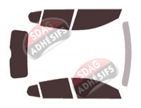 Kit film teinté Volvo EX30 (1) 5 portes (depuis 2023)