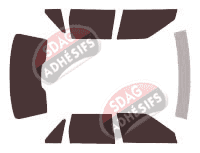 Kit film teinté Volvo S70 Berline 4 portes (1996 - 2000)