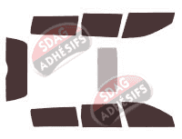 Kit film teinté Volvo XC70 (2) 5 portes (2000 - 2007)