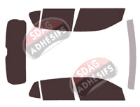 Kit film teinté Volkswagen T-Cross (1) 5 portes (depuis 2019)