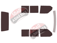 Kit film teinté Volkswagen Transporter T4 (4) Utilitaire 4/5 portes (1990 - 2003)