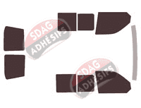 Kit film teinté Volkswagen Transporter T6 (6) Utilitaire 5 portes (depuis 2015)