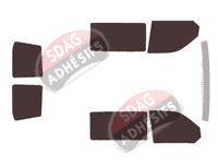 Kit film teinté Volkswagen Transporter T6 (6) Utilitaire 5 portes (depuis 2015)