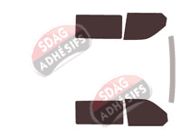 Kit film teinté Volkswagen Transporter T6 (6) Utilitaire 4/5 portes (depuis 2015)