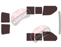 Kit film teinté Volkswagen Transporter T6 (6) Utilitaire 6 portes (depuis 2015)