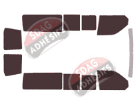 Kit film teinté Volkswagen Transporter T6 (6) Long 6 portes (depuis 2015)