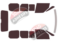 Kit film teinté Volkswagen Transporteur T7 (7) Multivan 5 portes (depuis 2021)