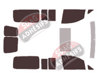 Kit film teinté Volkswagen Caddy (4) Maxi 6 portes (2016 - 2020)