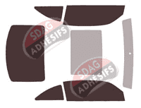 Kit film teinté Volkswagen Beetle (3) Coccinelle 3 portes (2011 - 2018)