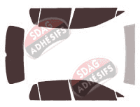 Kit film teinté Volkswagen Golf (7) 5 portes (2012 - 2020) Kit film teinté Volkswagen Golf (7) 5 portes (2012 - 2020)