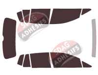 Kit film teinté Volkswagen Golf (7) Sportsvan 5 portes (2012 - 2020) Kit film teinté Volkswagen Golf (7) Sportsvan 5 portes (2012 - 2020)