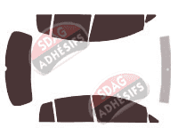 Kit film teinté Volkswagen Golf (5) Cross 5 portes (2006 - 2009) Kit film teinté Volkswagen Golf (5) Cross 5 portes (2006 - 2009)