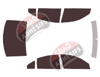 Kit film teinté Volkswagen Passat (5) Berline 4 portes (1996 - 2005) Kit film teinté Volkswagen Passat (5) Berline 4 portes (1996 - 2005)