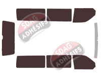 Kit film teinté Volkswagen Transporter T6 (6) Long 5 portes (depuis 2015)