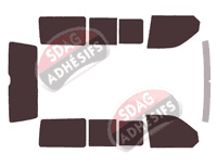 Kit film teinté Volkswagen Transporter T6 (6) Court 5 portes (depuis 2015)