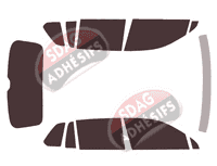 Kit film teinté Volkswagen Tiguan (2) 5 portes (2016 - 2023) Kit film teinté Volkswagen Tiguan (2) 5 portes (2016 - 2023)